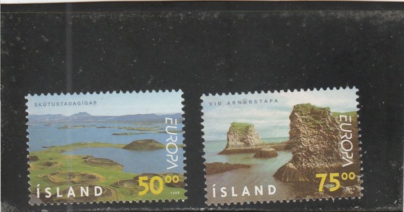 Iceland  Scott#  883-884  MNH  (1999 National Parks)
