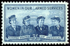 US 1013 3c 1952 Service Women Issue PSAG grade 100 NH