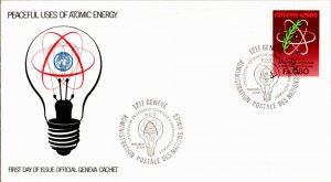 United Nations Geneva, Worldwide First Day Cover, Atomic