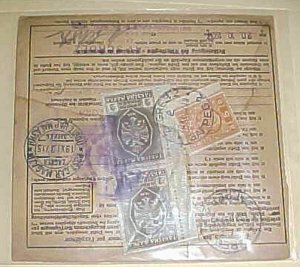 GERMAN  SERBIA 1937 PO RECEIPT ZAGREB TO LEIPZIG