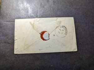 1895 British Ceylon Cover to Colombo Bristol Hotel Miss Moore