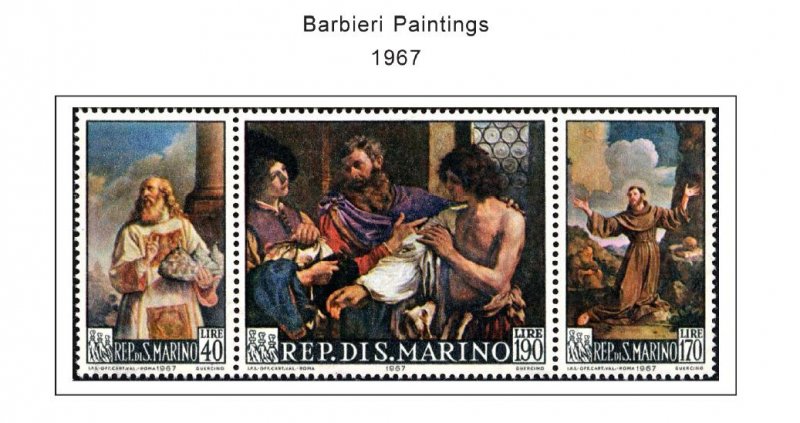 SAN MARINO STAMP ALBUM PAGES 1877-2011 (256 color illustrated pages)