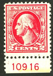 U.S. #527 MINT PL# SINGLE OG NH
