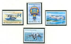 Nevis Scott# 182-85, MNH