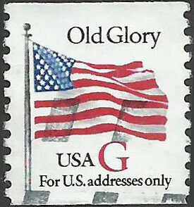 # 2891 USED G STAMP OLD GLORY