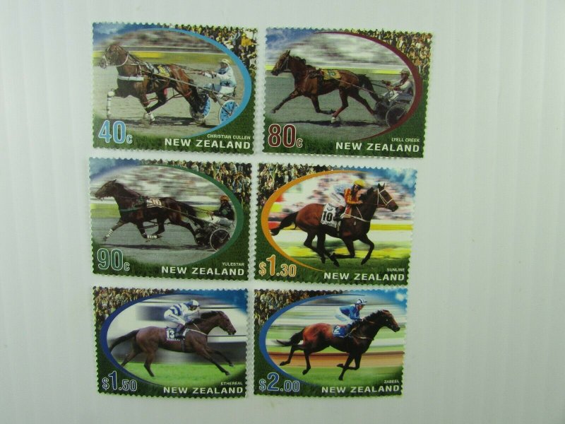 New Zealand SC #1762-67  HORSES  MNH stamp set