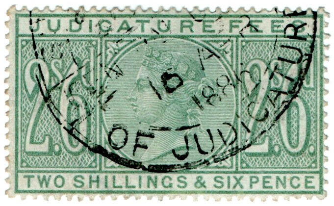 (I.B) QV Revenue : Judicature Fees 2/6d (1881)