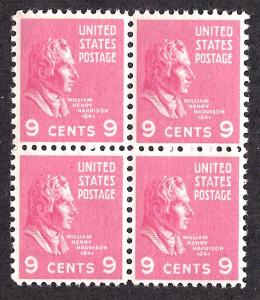 814 Mint,OG,NH... Block of 4... SCV $1.80