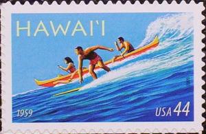 2009 44c Hawaii Statehood, Surfing Scott 4415 Mint F/VF NH