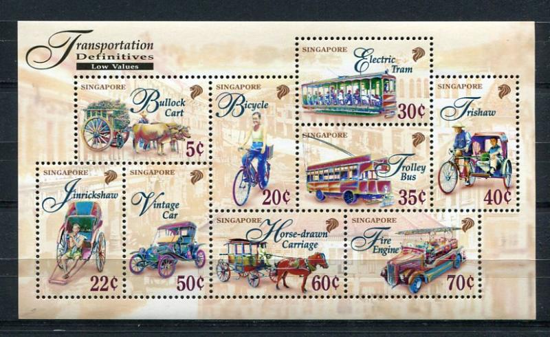 Singapore 1997 Sc 788a Souvenir Sheet MNH Transportation  5724