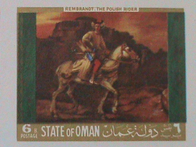 ​OMAN- WORLD FAMOUS PAINTINGS-MNH IMPERF-S/S VERY FINE WE SHIP TO WORLDWIDE