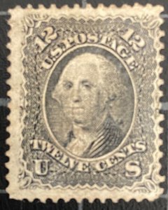 US Stamps - SC# 90 - Used - Very Lite Cancel - PSE Certification - SCV = $400.00