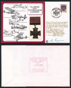 DM3a Award of the Victoria Cross to Airmen 12p Jersey Signed by G. Bunn (C)