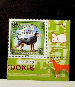 NEW CALEDONIA Sc 1239 NH ISSUE OF 2018 - YEAR OF THE DOG