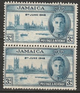 Jamaica 1946 Sc 137 pair MLH*
