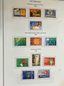 Switxerland collection reg issues 1980-1989 complete (Mixed M & U)