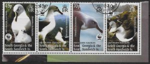 S.GEORGIA & S.SANDWICH IS. SG357a 2003 ENDANGERED SPECIES SHEETLET STAMPS USED