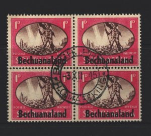 Bechuanaland Sc#137 Used Block of 4 - First Day of Issue Cancel