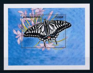 [30461] Burkina Faso 1998 Butterflies Schmetterlingen Papillons  MNH Sheet