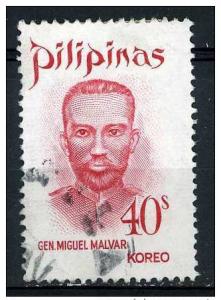 Philippines 1972 - Scott 1136 used - Gen. Miguel Malvar 
