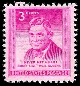 # 975 MINT NEVER HINGED WILL ROGERS