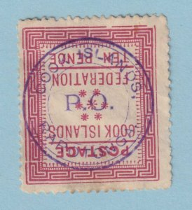 COOK ISLANDS 4  USED - 1892 ISSUE - NO FAULTS VERY FINE! - CKD