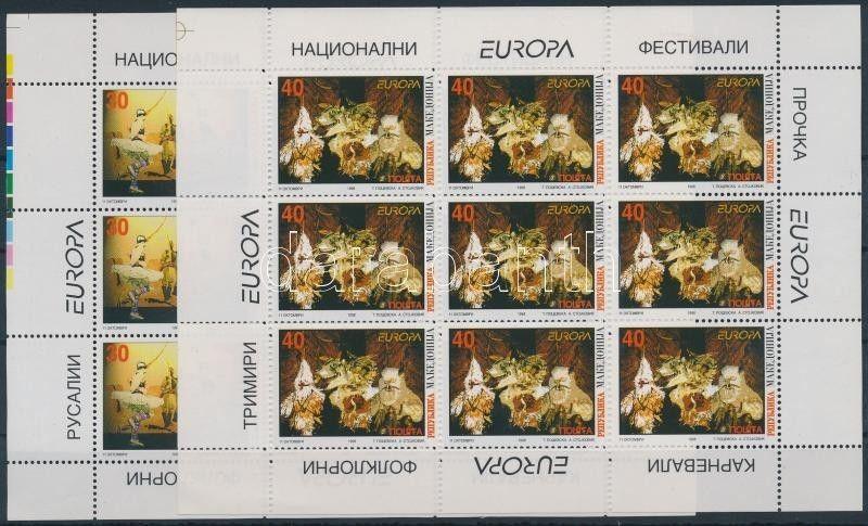 Makedonien stamp Europa CEPT minisheet set MNH 1998 Mi 128-129 WS176045