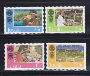 Tuvalu 212-215 Set MNH World Communication Year (E)