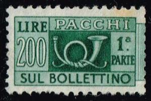 Italy #Q86 Parcel Post Left Half; Used