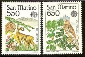 SAN MARINO 1107-8 MNH 1986 Europa