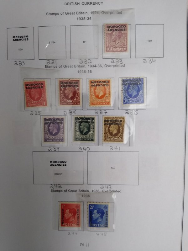 collection on pages Great Britain Morocco IU: CV $185