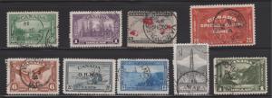 Canada QV-1953 Selection of 45 Different Inc Sc#77 All with Vancouver CDS Cancel