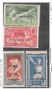 Syria #133-136 over prints  (MH) set complete CV $120.00