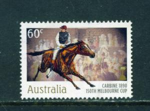 AUSTRALIA  -  2010  Melbourne Cup  60c  Sheet Stamp  Used as Scan