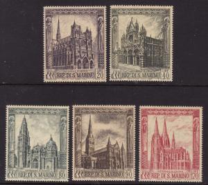 San Marino #671-75 F-VF Mint NH ** Cathedrals