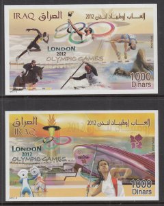 Iraq 1880-1881 Summer Olympics Souvenir Sheets MNH VF