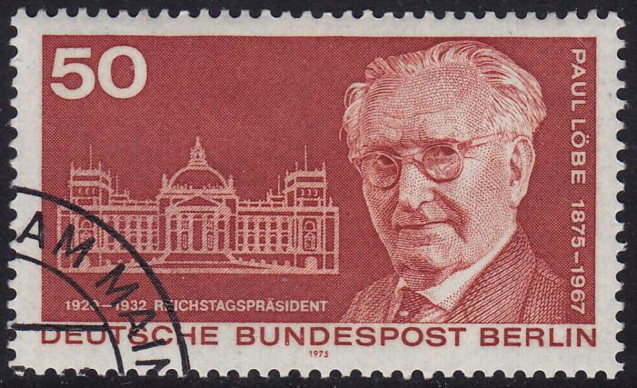 Germany Berlin - 1975 - Scott #9N383 - used - Paul Löbe