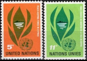 1965 UN New York 150-151 Peacekeeping Forces in Cyprus