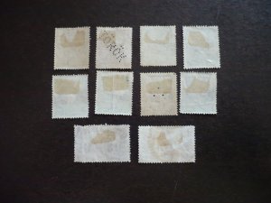 Stamps - Hungary - Scott#335,337-339,341,343,348,376- Used Part Set of 10 Stamps