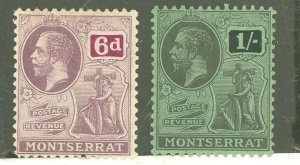 Montserrat #68-69 Unused Single (King)