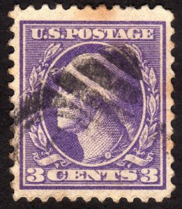 1918, US 3c, George Washington, Used, Well-Centered Sc 530