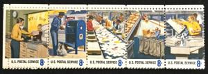 US #1489-1498 MNH (Folded once) Postal People SCV $2.50 L3