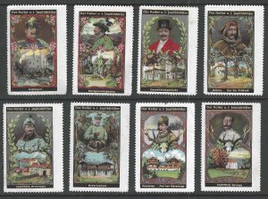 Kaiser Wilhelm II and His Hunting Castles, Set of 8 Poster Stamps