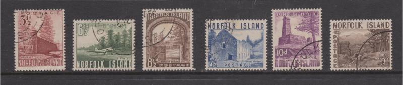 Norfolk Island 1953 Scenes Sc#13-18 CTO