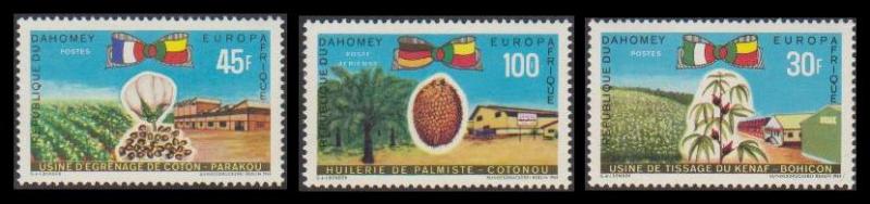 Dahomey Fruits Europafrique 3v SG#374-376