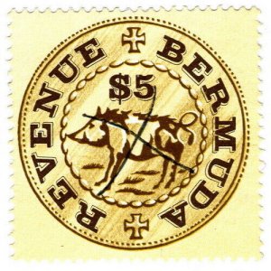 (I.B) Bermuda Revenue : Duty Stamp $5 