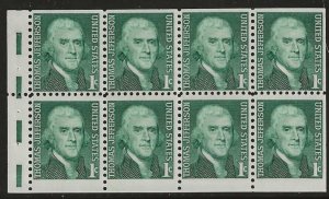 #1278A MNH Complete Booklet Pane Dull GUM