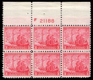 USA 736 Mint (NH) Plate Block of 6