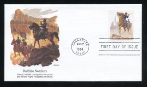 US 2818 Buffalo Soldiers UA Fleetwood cachet FDC