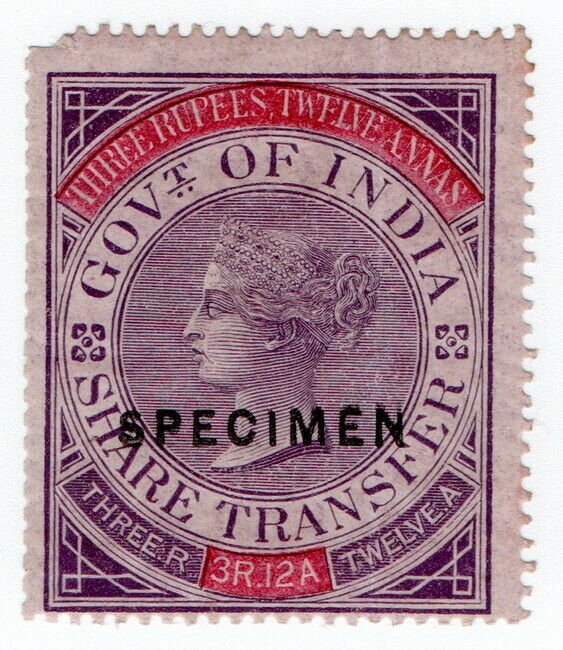 (I.B) India Revenue : Share Transfer 3R 12a (specimen)